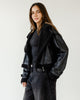 Giacca in Fleece Effetto Biker